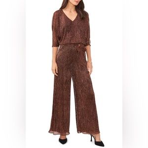 Chaus New York V-Neck Wide Leg Jumpsuit Size XL